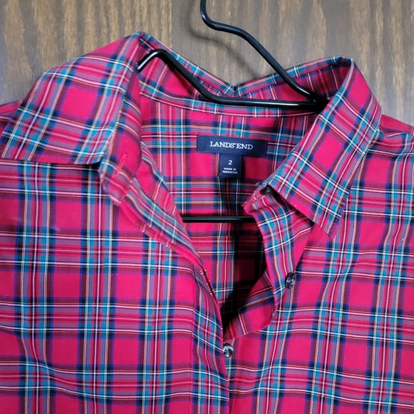 Lands End Red Plaid Size 2 - Picture 11 of 11